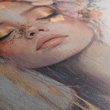 Portrait 140 Canvas Art 18" x 24" / 45 x 60 cm / Black