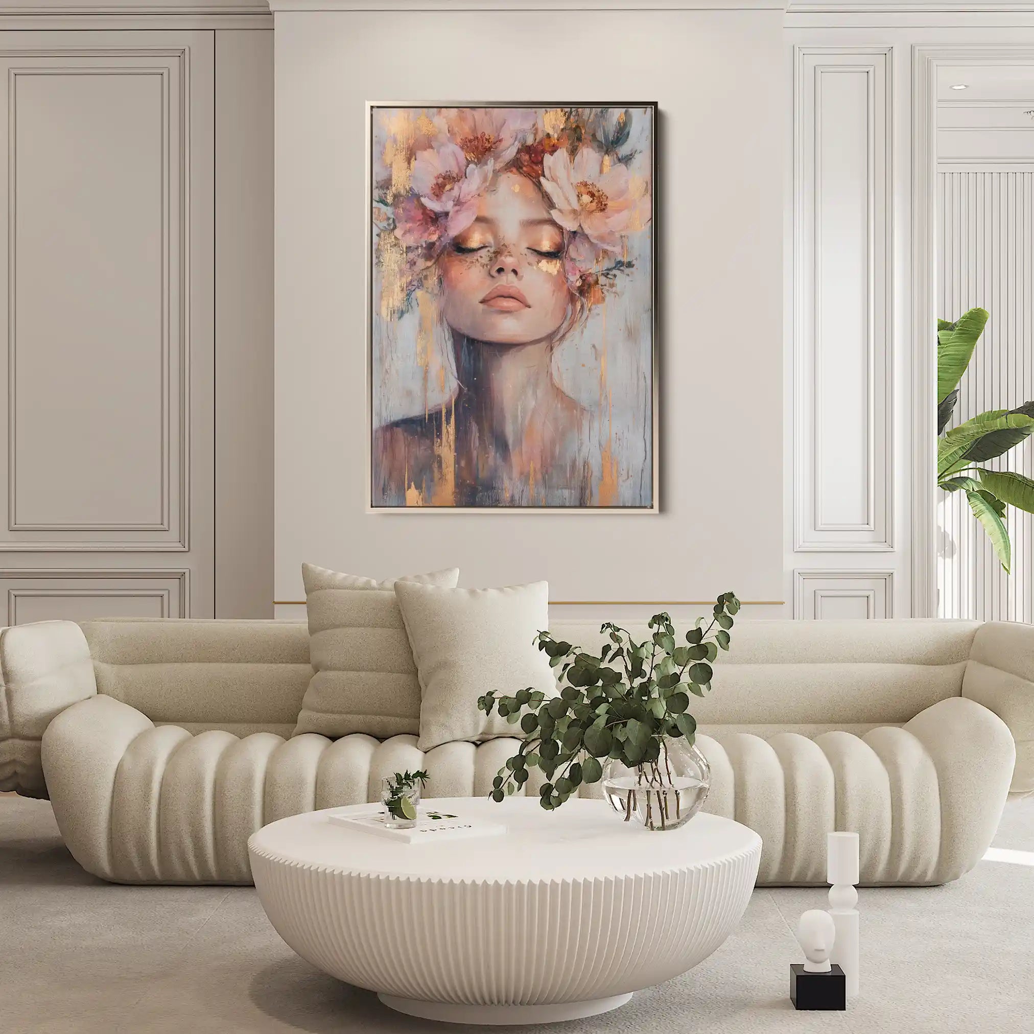 Portrait 140 Canvas Art 60 x 40 cm / Black