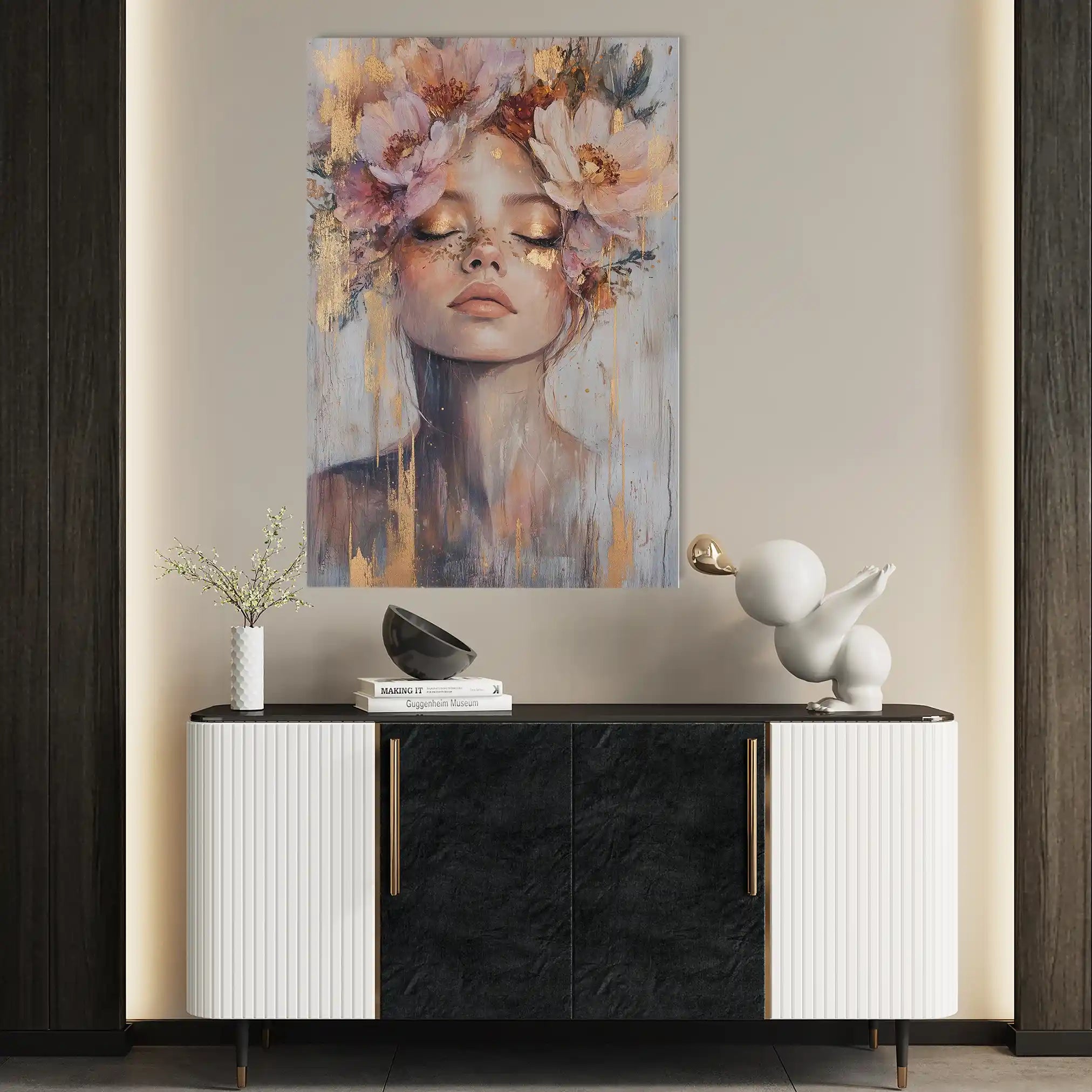 Portrait 140 Canvas Art 60 x 40 cm / Black
