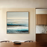 Abstract 1400 Canvas Art 16" x 16" / 40 x 40 cm / Black