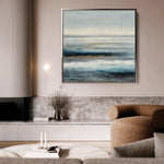 Abstract 1400 Canvas Art 16" x 16" / 40 x 40 cm / Black