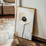 Floral 1400 Canvas Art 18" x 24" / 45 x 60 cm / Black