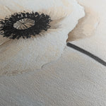 Floral 1400 Canvas Art 18" x 24" / 45 x 60 cm / Black