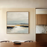 Abstract 1401 Canvas Art 16" x 16" / 40 x 40 cm / Black