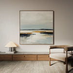 Abstract 1401 Canvas Art 16" x 16" / 40 x 40 cm / Black