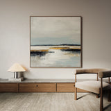 Abstract 1401 Canvas Art 16" x 16" / 40 x 40 cm / Black