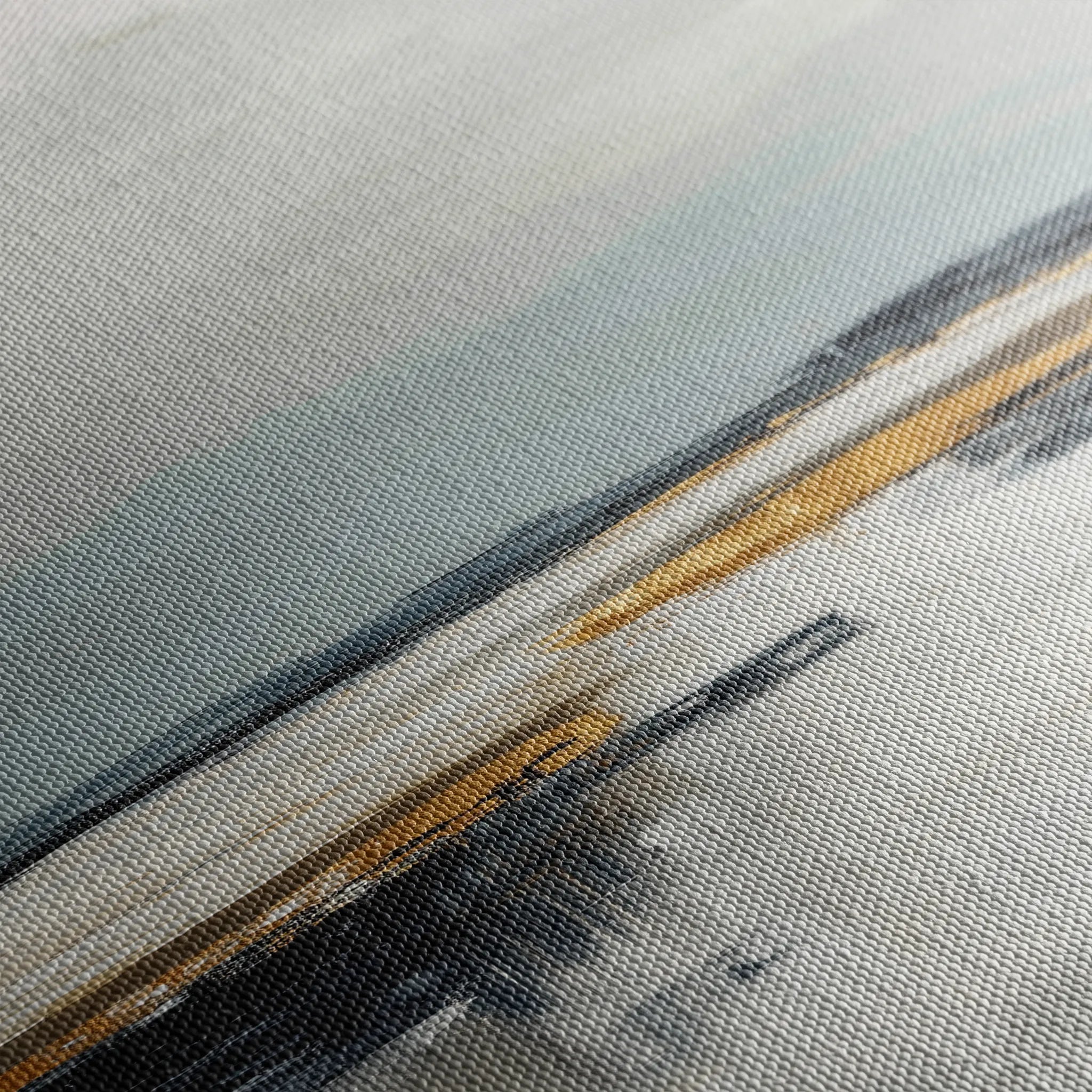 Abstract 1401 Canvas Art 16" x 16" / 40 x 40 cm / Black