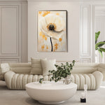 Floral 1401 Canvas Art 18" x 24" / 45 x 60 cm / Black