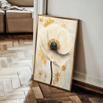 Floral 1401 Canvas Art 18" x 24" / 45 x 60 cm / Black