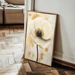 Floral 1401 Canvas Art 60 x 40 cm / Black