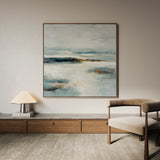 Abstract 1402 Canvas Art 16" x 16" / 40 x 40 cm / Black