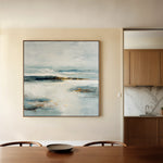 Abstract 1402 Canvas Art 16" x 16" / 40 x 40 cm / Black