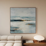 Abstract 1402 Canvas Art 16" x 16" / 40 x 40 cm / Black