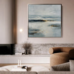 Abstract 1402 Canvas Art 16" x 16" / 40 x 40 cm / Black