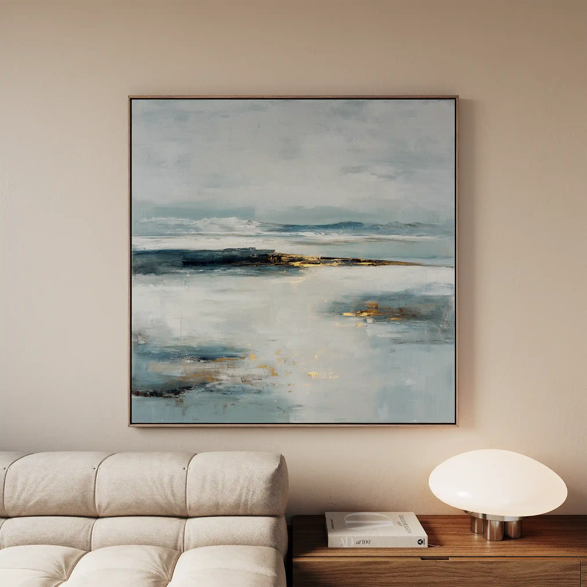 Abstract 1402 Canvas Art 60 x 60 cm / Black