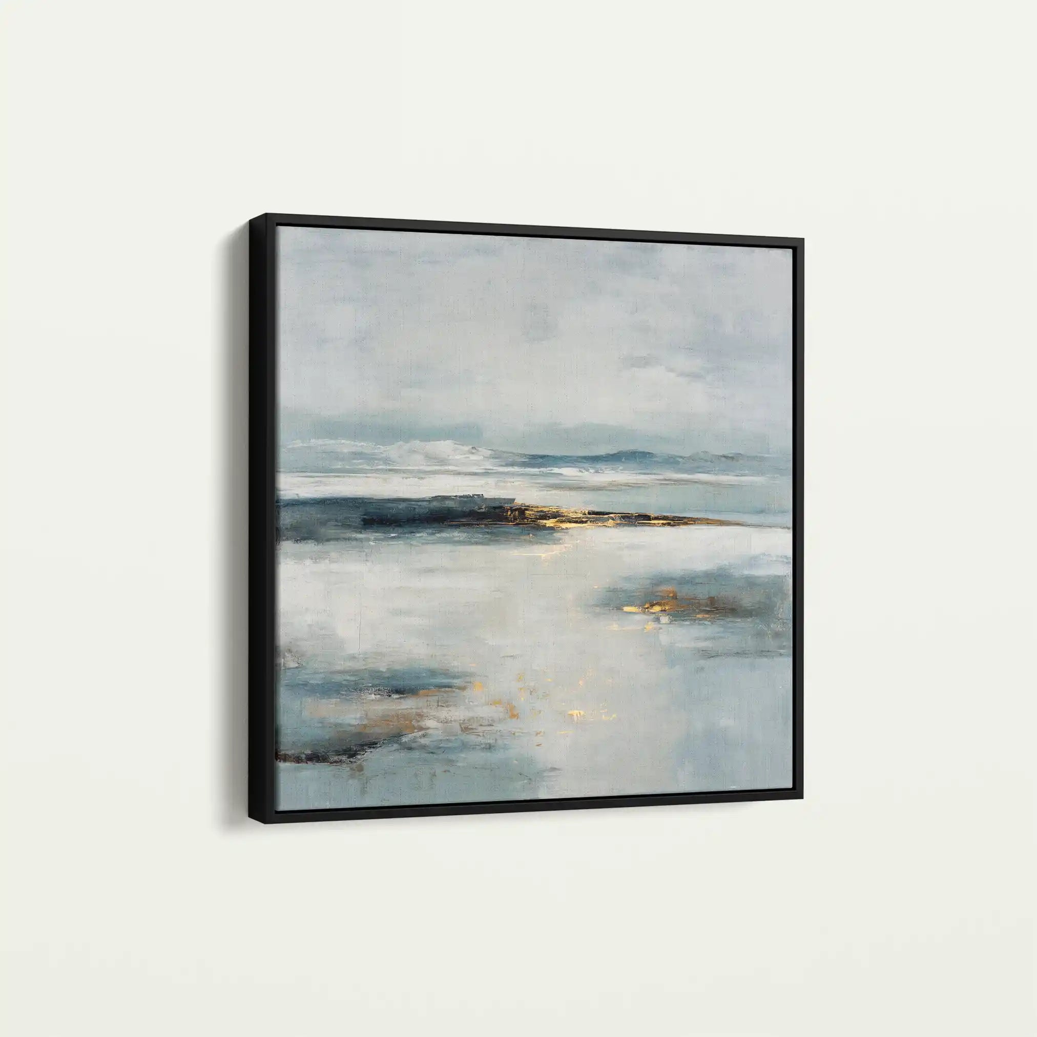 Abstract 1402 Canvas Art 60 x 60 cm / Black