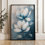 Floral 1402 Canvas Art 18" x 24" / 45 x 60 cm / Black