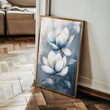 Floral 1402 Canvas Art 18" x 24" / 45 x 60 cm / Black