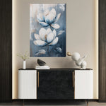 Floral 1402 Canvas Art 18" x 24" / 45 x 60 cm / Black