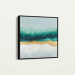 Abstract 1403 Canvas Art 16" x 16" / 40 x 40 cm / Black