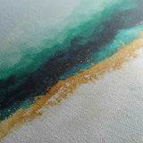 Abstract 1403 Canvas Art 16" x 16" / 40 x 40 cm / Black