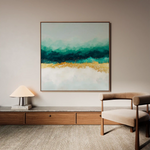 Abstract 1403 Canvas Art 60 x 60 cm / Black