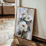 Floral 1403 Canvas Art 18" x 24" / 45 x 60 cm / Black