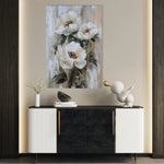 Floral 1403 Canvas Art 18" x 24" / 45 x 60 cm / Black