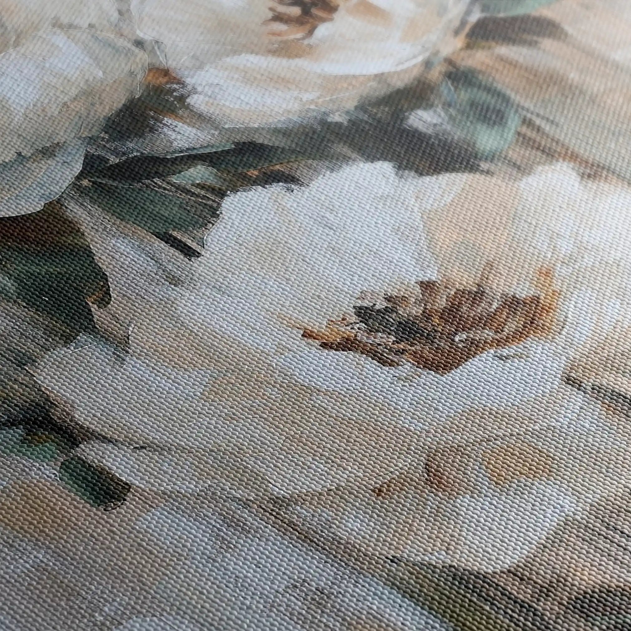 Floral 1403 Canvas Art 18" x 24" / 45 x 60 cm / Black