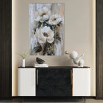 Floral 1403 Canvas Art 60 x 40 cm / Black