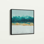Abstract 1404 Canvas Art 16" x 16" / 40 x 40 cm / Black