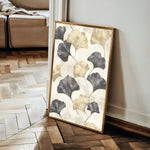 Floral 1404 Canvas Art 18" x 24" / 45 x 60 cm / Black