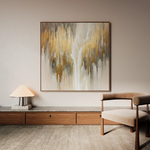 Abstract 1405 Canvas Art 60 x 60 cm / Black