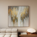 Abstract 1405 Canvas Art 60 x 60 cm / Black