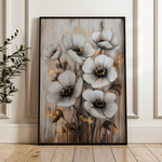 Floral 1405 Canvas Art 60 x 40 cm / Black