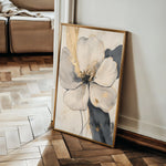 Floral 1406 Canvas Art 18" x 24" / 45 x 60 cm / Black