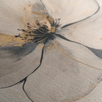 Floral 1406 Canvas Art 18" x 24" / 45 x 60 cm / Black