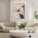 Floral 1406 Canvas Art 60 x 40 cm / Black