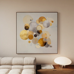 Abstract 1407 Canvas Art 60 x 60 cm / Black
