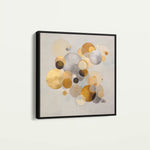 Abstract 1407 Canvas Art 60 x 60 cm / Black
