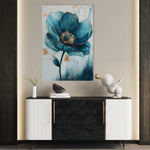 Floral 1407 Canvas Art 18" x 24" / 45 x 60 cm / Black