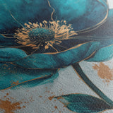 Floral 1407 Canvas Art 18" x 24" / 45 x 60 cm / Black