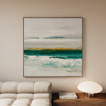 Abstract 1408 Canvas Art 16" x 16" / 40 x 40 cm / Black