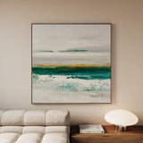 Abstract 1408 Canvas Art 16" x 16" / 40 x 40 cm / Black