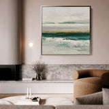 Abstract 1408 Canvas Art 16" x 16" / 40 x 40 cm / Black