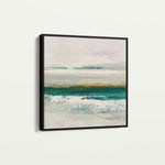 Abstract 1408 Canvas Art 16" x 16" / 40 x 40 cm / Black