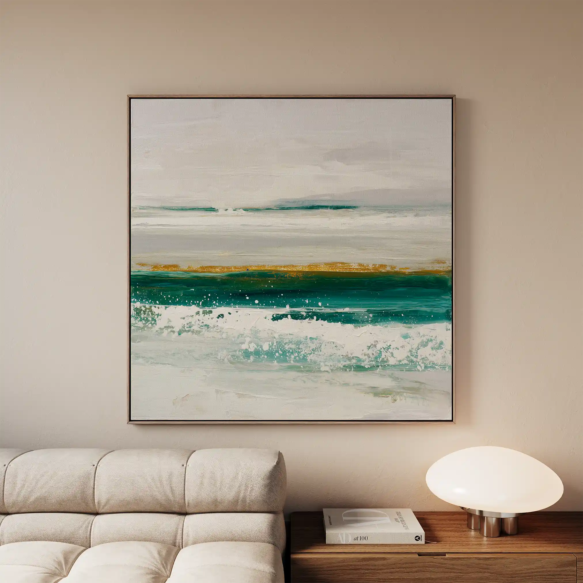 Abstract 1408 Canvas Art 60 x 60 cm / Black