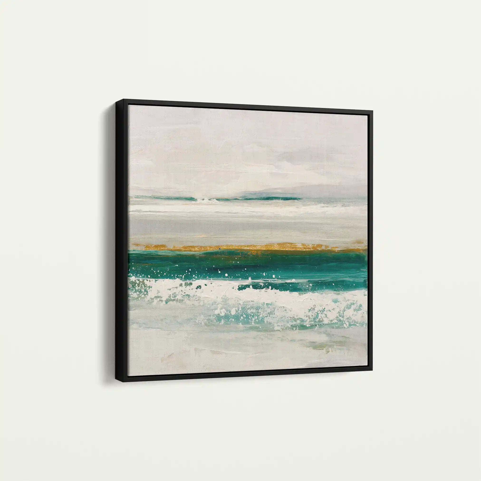 Abstract 1408 Canvas Art 60 x 60 cm / Black