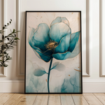 Floral 1408 Canvas Art 18" x 24" / 45 x 60 cm / Black