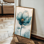 Floral 1408 Canvas Art 18" x 24" / 45 x 60 cm / Black